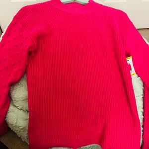 Hot pink Vince camuto sweater - medium